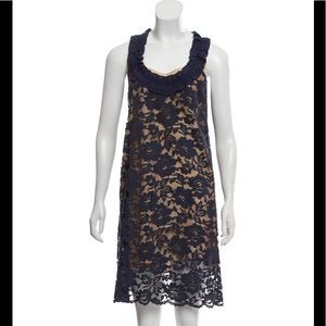 Calypso St Barth Blue Lace Sun Dress Razor Back S